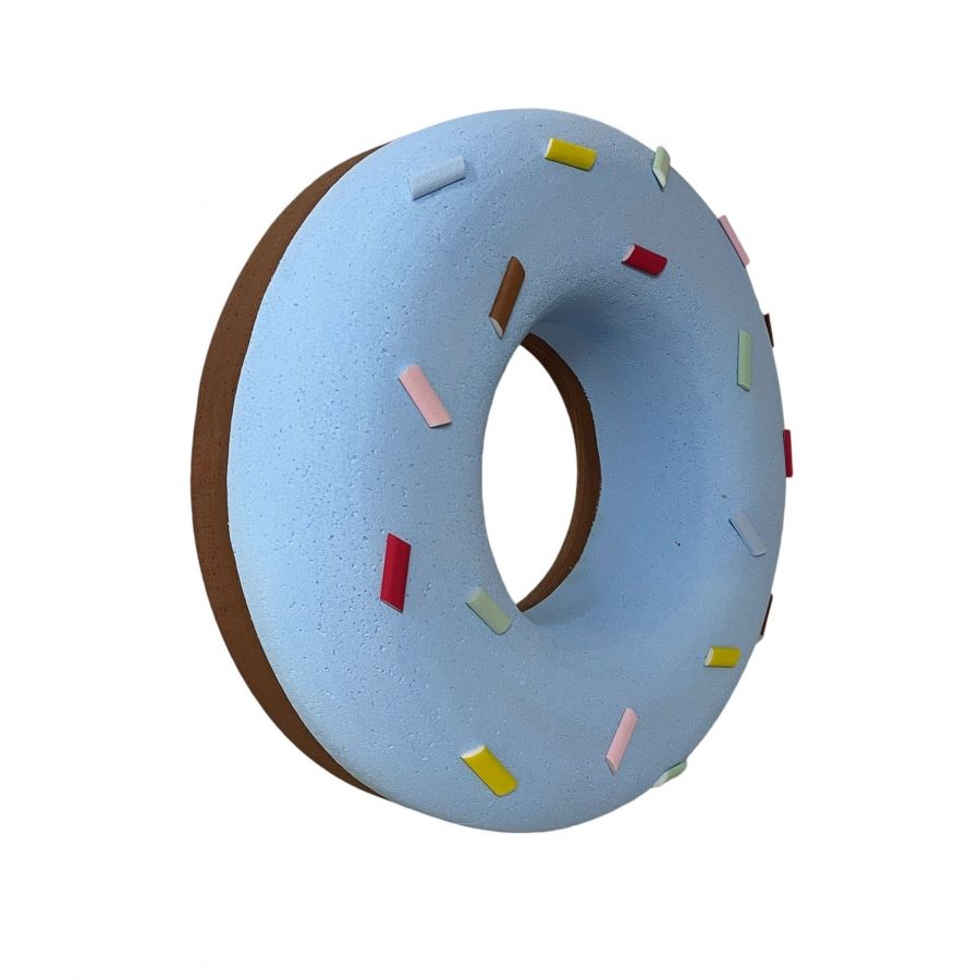 Strafor Dekoratif 60 cm donut maketi mavi