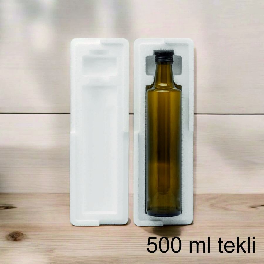 Strafor 500ml dorika ve maraska şişe Kutusu tekli (2 li paket)