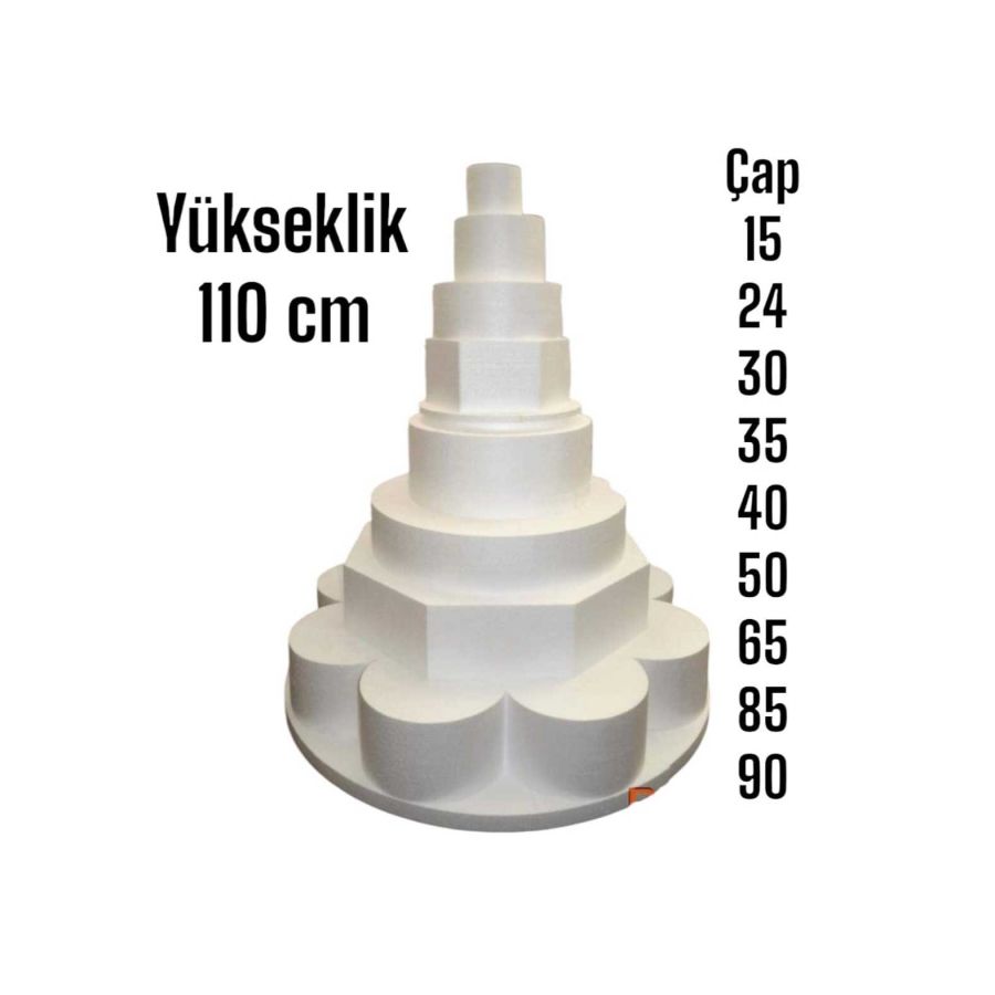 Strafor Maket Pasta Standı 8 Katlı Özel Kesim