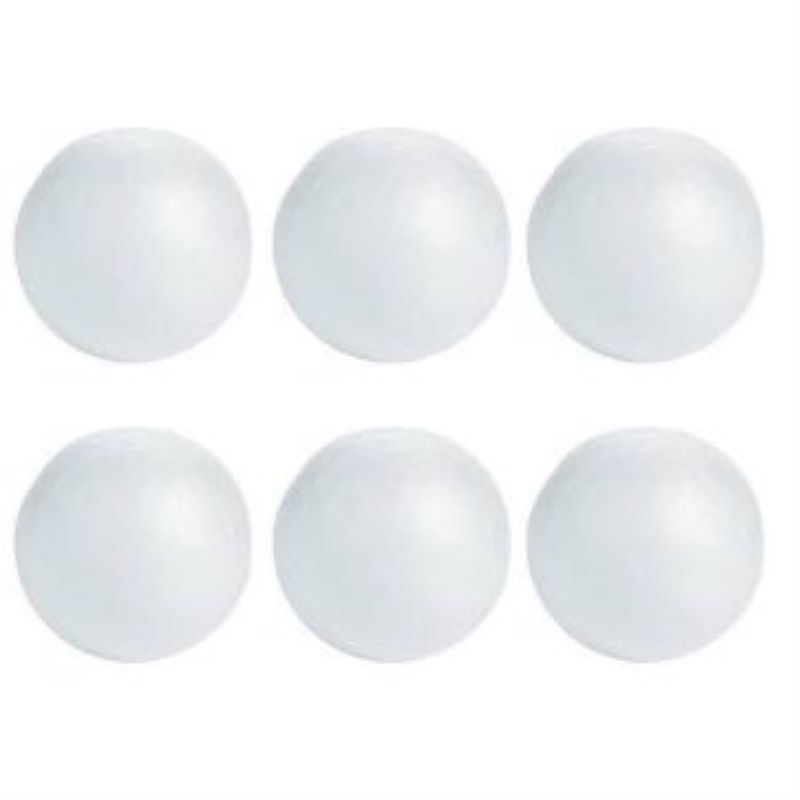 6 cm Çap Strafor Top 6 lı Paket