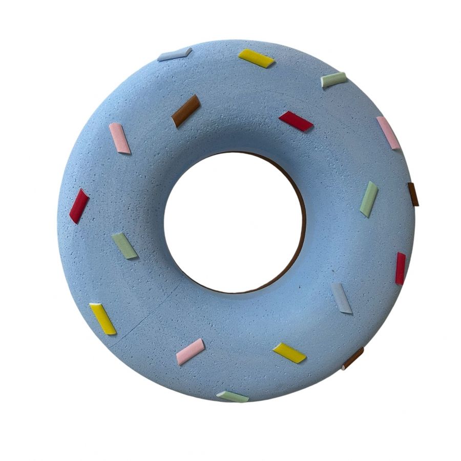 Strafor Dekoratif 60 cm donut maketi mavi